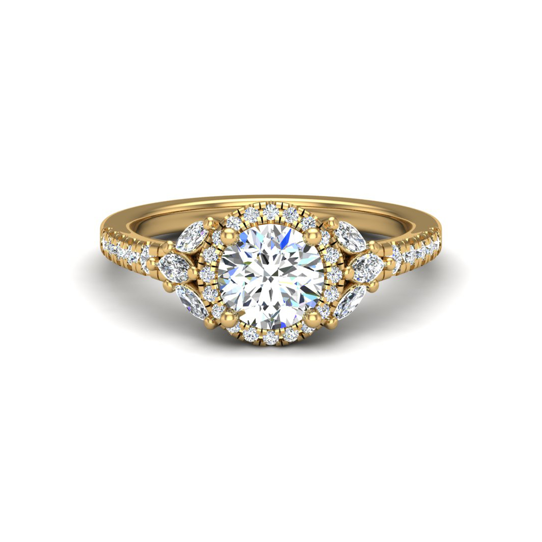 Palmer Halo Engagement Ring